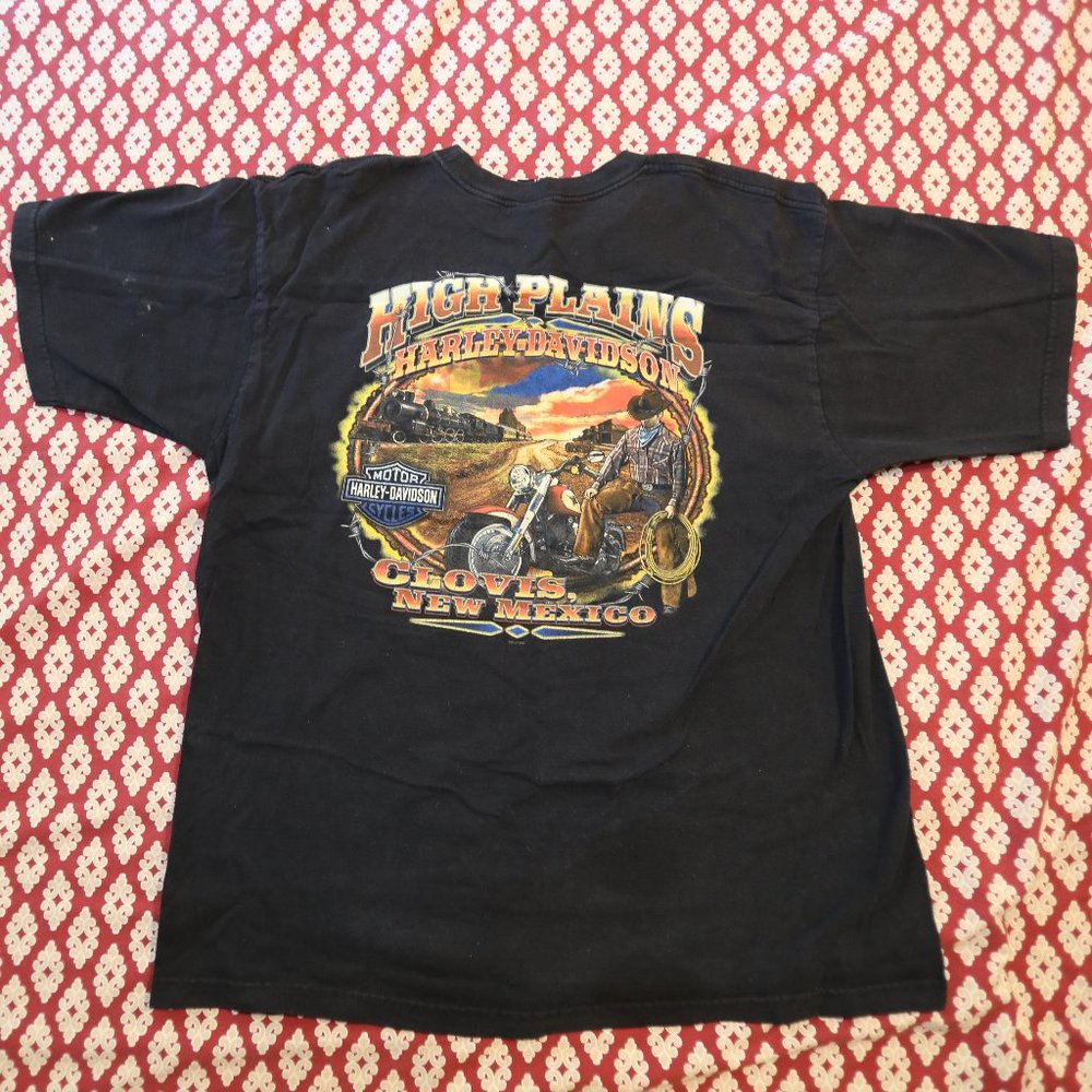 Harley Davidson high plains clovis new mexico tshirt 2xl 100% cotton 2007